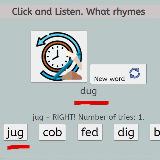 match rhymes