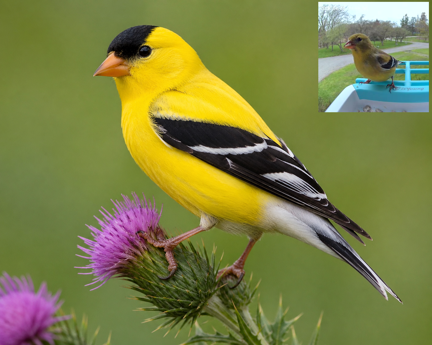 image of american goldfinch